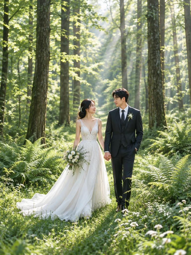 森系秘境婚纱照样片